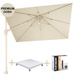 Challenger T2 premium zweefparasol 260x350 cm sandstone, Ophalen of Verzenden, Nieuw