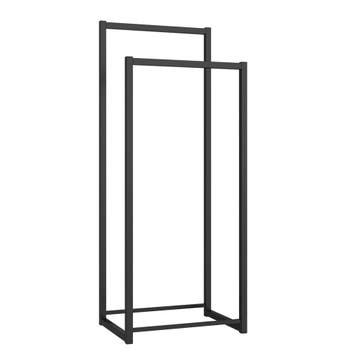 Kledingrek Holtalen 100x40x30 cm zwart [en.casa], Huis en Inrichting, Kasten | Kledingkasten, Verzenden, Nieuw