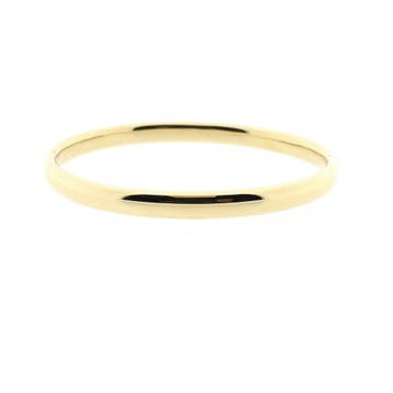 Gouden slavenarmband; 14 karaat; Ø 60,5 mm, Ophalen of Verzenden, Gebruikt, Goud, Goud