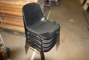 Stoelen stapelbaar 4 stuks, Nieuw