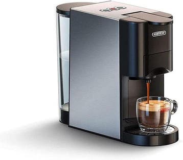 Espresso Machine Metaal | Voor capsules | Laatste Stuk!, Afneembaar waterreservoir, Espresso apparaat, Gemalen koffie, Ophalen of Verzenden