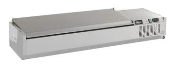 Combisteel Opzetkoelvitrine Met RVS Deksel | 10x 1/4 GN | 20, Witgoed en Apparatuur, Ophalen of Verzenden, Nieuw