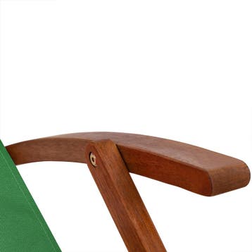 Ligstoel Groen Acaciahout 94x60x94cm (Voor in Huis), Verzenden, Nieuw