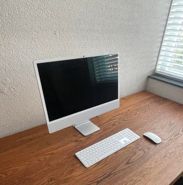 iMac 24-inch in zilver met M4 chip (oktober 2025)., Ophalen, 32 GB, SSD, IMac