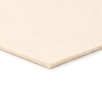 Wolvilt - Wit - 30cm x 30cm - Dikte: 5 mm - 0,36 kg/dm³