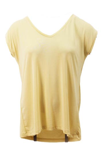 Pieces T-shirt in maat S Geel, Pieces, Verzenden, Zo goed als nieuw, Geel
