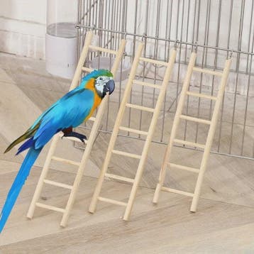 Natuurlijke Houten Klimladder Speelgoed voor Vogels en Hamst