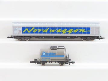 Märklin Z - o.a. 82413 - Modeltrein goederenwagon (2) - 2x, Hobby en Vrije tijd, Nieuw