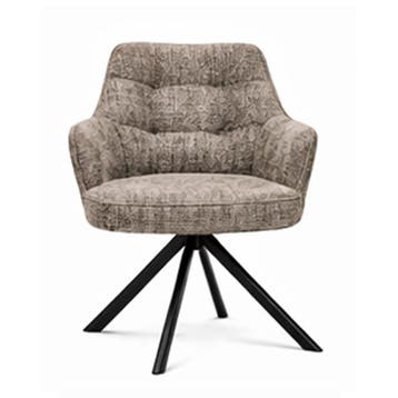 Eetkamersstoel Moreno Weave Taupe, Ophalen of Verzenden, Nieuw
