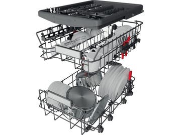 Whirlpool WSBO 3O23 PF X - Half geïntegreerde vaatwasser -, Witgoed en Apparatuur, Verzenden, Zo goed als nieuw