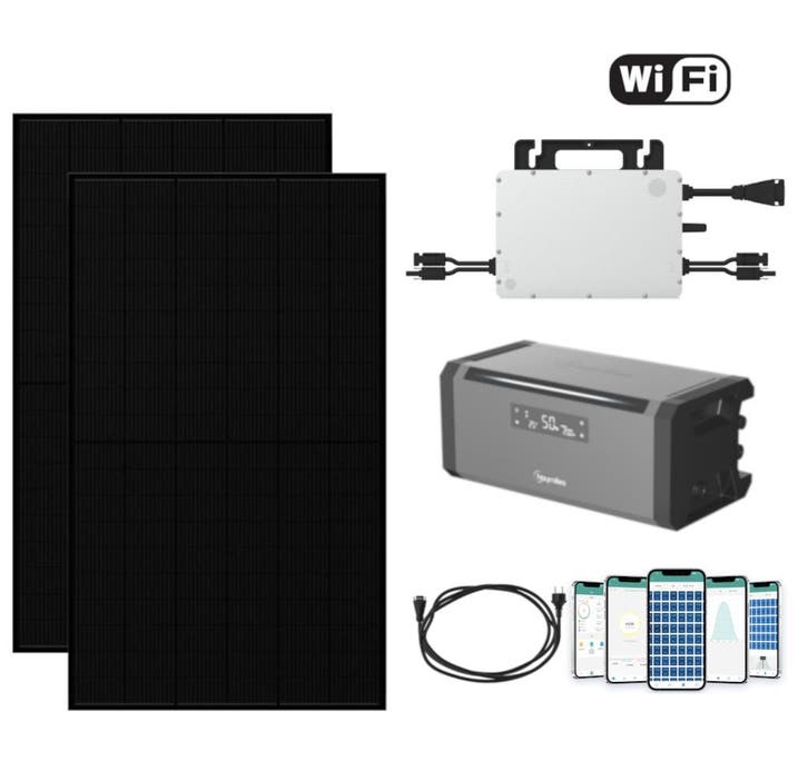 Hoymiles Plug en Play thuisbatterij met Zonnepanelen pakket, Doe-het-zelf en Verbouw, Zonnepanelen en Toebehoren, Paneel, Nieuw