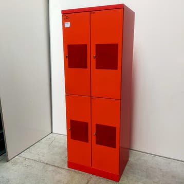 4-deurs LoQit lockerkast - 195x70x50 cm, Huis en Inrichting, Ophalen of Verzenden, Nieuw