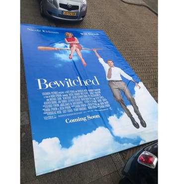 Bewitched Bioscoop Film Vinyl Banner - 450 x 305 cm, Ophalen, Gebruikt