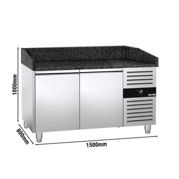 GGM Gastro | Pizzawerkbank PREMIUM - 1500x800mm - granieten, Verzenden, Nieuw in verpakking