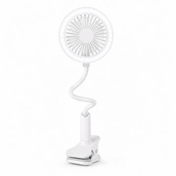 DrPhone Huasa Clip-On Tafelventilator met LED-Lamp – Flexibe, Verzenden, Nieuw