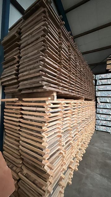 Houten vlondervloer nieuw & gebruikt | diverse partijen, 30 cm of meer, Zo goed als nieuw, 10 m² of meer, Hout