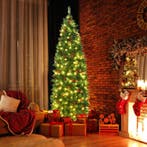 2dekans | 6.5 Feet Pre-lit Hinged Pencil Christmas Tree, Diversen, Kerst, Ophalen of Verzenden, Zo goed als nieuw