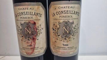 1999 Château La Conseillante - Pomerol - 2 Flessen (0.75, Nieuw