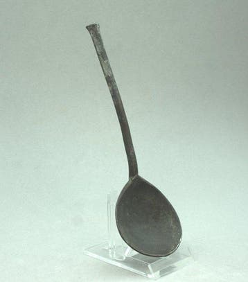 16th-17th century pewter Spoon with Marked Bowl - Dutch -