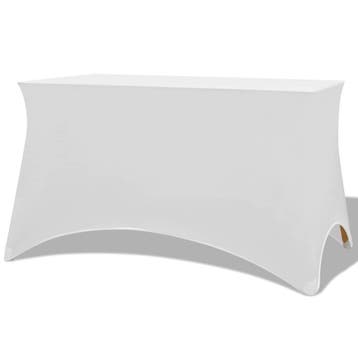 Tafelkleed elastisch wit | 32% Korting | B-keuze, Ophalen of Verzenden, Zo goed als nieuw, Rechthoek