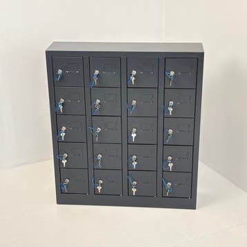 Telefoon locker 20 deuren 81x20x92cm - Antraciet, Ophalen of Verzenden, Nieuw, Robuust