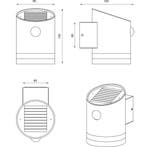 LED Tuinverlichting - Buitenlamp - Trion Salty - Wand - 3W -, Nieuw, Ophalen of Verzenden, Rvs, Hanglamp
