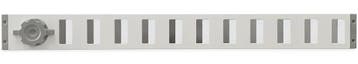 Aluminium afsluitbaar schuifrooster opbouw 650 x 65mm - WIT, Verzenden, Nieuw