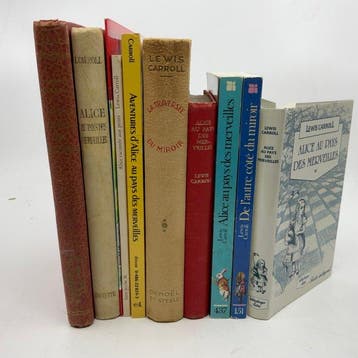 Lewis Carroll - Collection of 10 French Alice in Wonderland