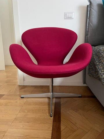 Fritz Hansen - Arne Jacobsen - Fauteuil - Swan Stoel - Wol,