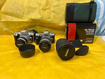 Minolta, Sigma, Tamron 505si / Dynax 5 + 28-80mm + 28-70mm +, Nieuw