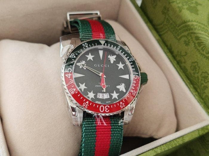 Gucci - Dive 40mm – New Condition – Iconic Gucci Design –, Sieraden, Tassen en Uiterlijk, Horloges | Heren