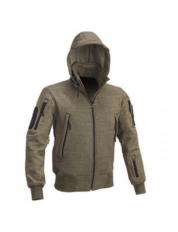 Defcon 5 heren sweater vest jack Tactical met capuchon -..., Verzenden, Nieuw, Groen