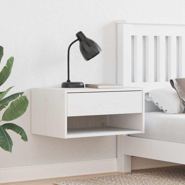 vidaXL Nachtkastje Wasbruin 50 x 32,5 x 24 cm Massief, Huis en Inrichting, Slaapkamer | Nachtkastjes, Nieuw, Minder dan 45 cm