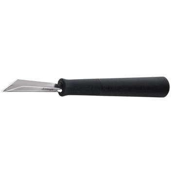 Triangle V-vormig Kerf- en Decoreermesje – 14 cm – Zwart, Nieuw, Ophalen of Verzenden, Rvs of Chroom, Vaatwasserbestendig