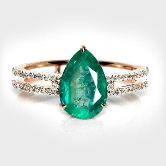 Zonder minimumprijs - Ring - 14 karaat Roségoud, IGI 1,78 ct, Sieraden, Tassen en Uiterlijk, Ringen