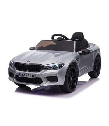 BMW M5, Leder zitje, Rubberen banden, Kinder Accu Auto!, Ophalen of Verzenden, Nieuw