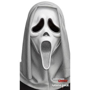 Ghost Face® Scream Glitter Masker Zilver, Verzenden, Nieuw, Feestartikel