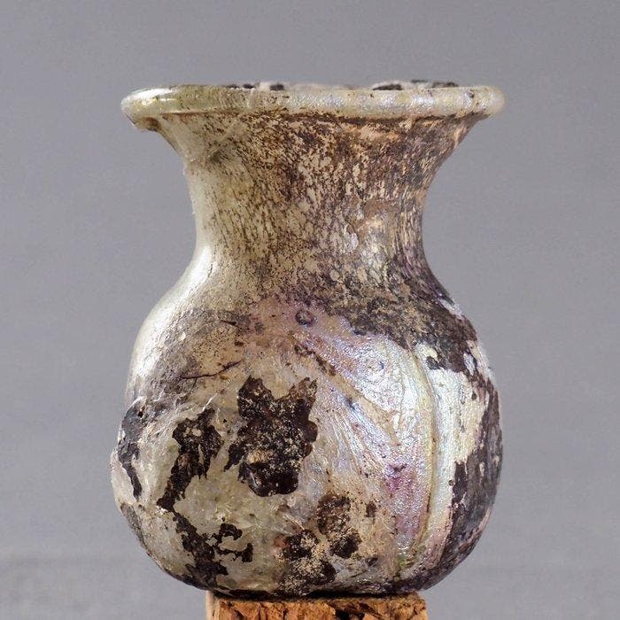 Pot - Zalfpotje / unguentarium - Glas - Oud-Romeins, Antiek en Kunst, Antiek | Overige Antiek