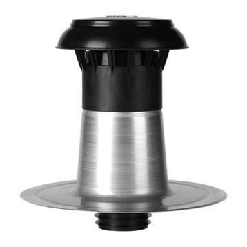 Platdak ontluchting dubbelwandig met kunststof kap Ø 70-80mm, Doe-het-zelf en Verbouw, Verzenden, Nieuw