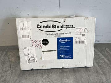 RVS Wandschap schap met beugels 60 x 40 cm Horeca, Zakelijke goederen, Ophalen of Verzenden, Nieuw zonder verpakking