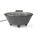 Elektrische BBQ | Nedis | Ø 30 cm (Zwart, Tafelbarbecue), Tuin en Terras, Elektrische barbecues, Verzenden, Nieuw, Nedis