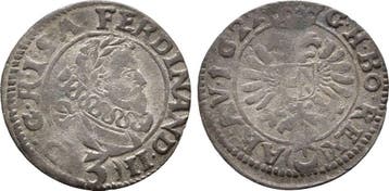 Groschen ( 3 Kreuzer ) Prag 1622 Habsburg: Ferdinand Ii,..., Verzenden