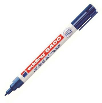 Edding | Marker | 8400 | CD - DVD - BD | Blauw, Verzenden, Nieuw