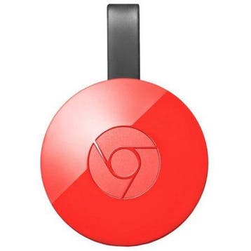 Google Chromecast V2 - Rood (Origineel), Verzenden, Zo goed als nieuw