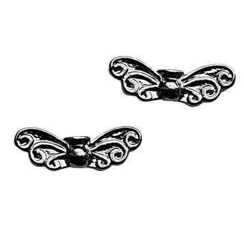 10 x metalen vlinder vleugel 6 x 22 x 4mm oogje: 1mm Hema..., Ophalen of Verzenden, Nieuw, Kraal