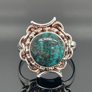Zilver - Ring - turkoois, Antiek en Kunst