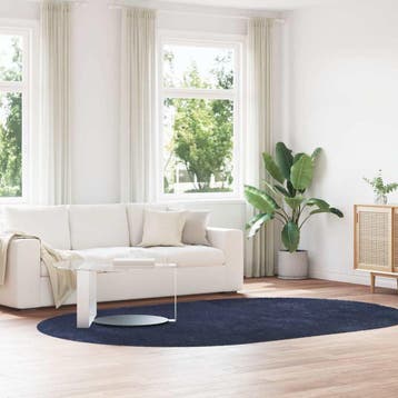 vidaXL Hoogpolig vloerkleed NAVARRA 300x200 cm polyester, Verzenden, Nieuw, Blauw