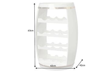 Design wijnvat BODEGA WIT 65cm witgoud grenen flessenrek 14, Huis en Inrichting, Woonaccessoires | Wijnrekken, Ophalen of Verzenden