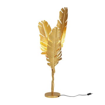 *WOONWINKEL* Kare Design Akile Vloerlamp Gouden Veren, Verzenden, Nieuw