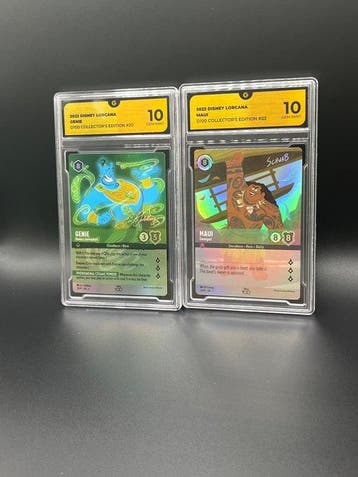 Disney - 2 Graded card - Disney Lorcana Genie & Maui D100, Nieuw
